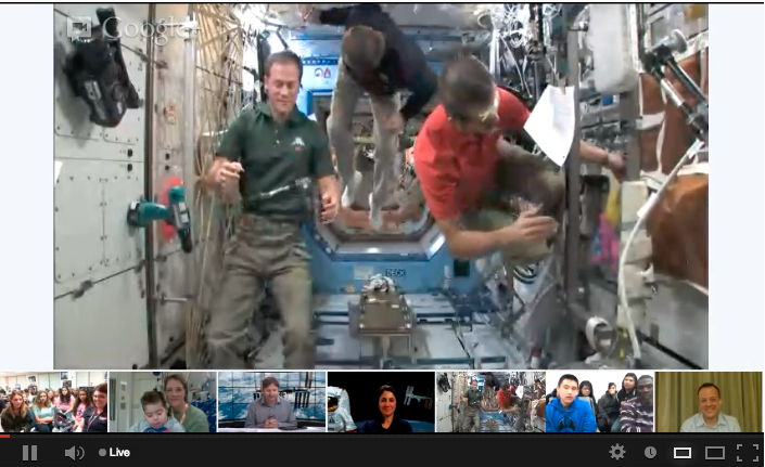 1st Google+ 'Hangout' in Space Connects Astronauts with Earth